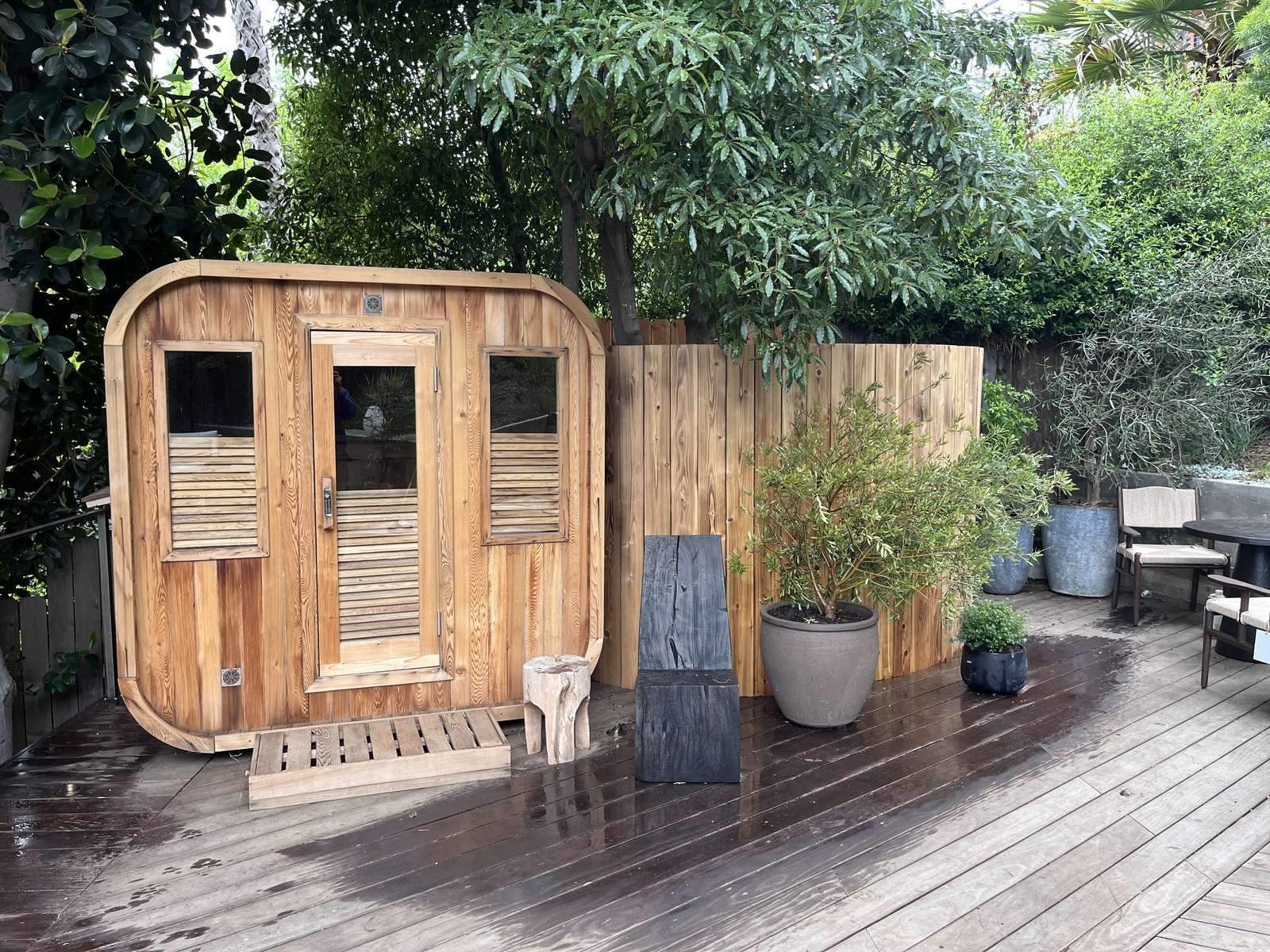 Sauna build detail
